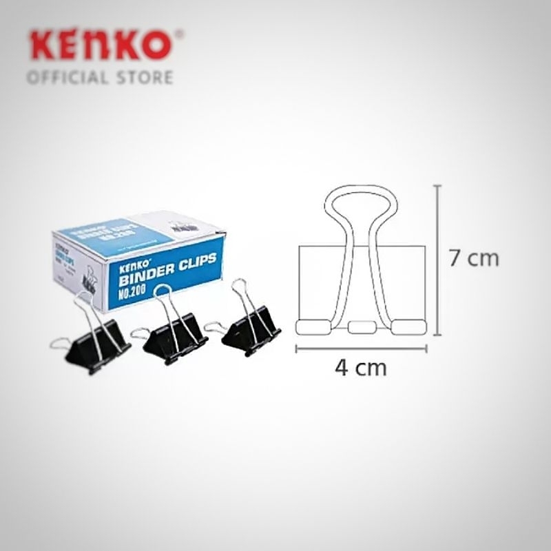 

Binder Clip No.200 1 pack isi 12 pcs