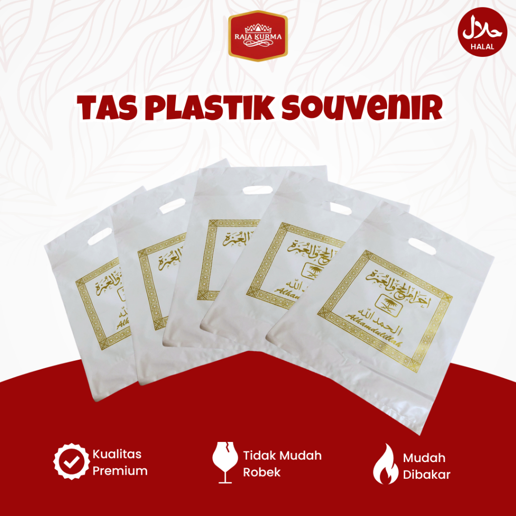 

Kantong plastik haji dan umroh souvenir paket oleh oleh Haji dan Umroh