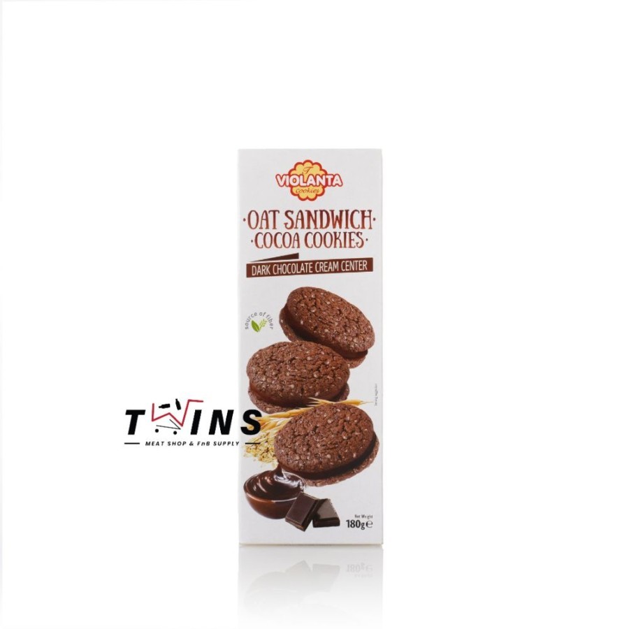

VIOLANTA COOKIES OAT SANDWICH WITH DARK CHOCO 180 GR