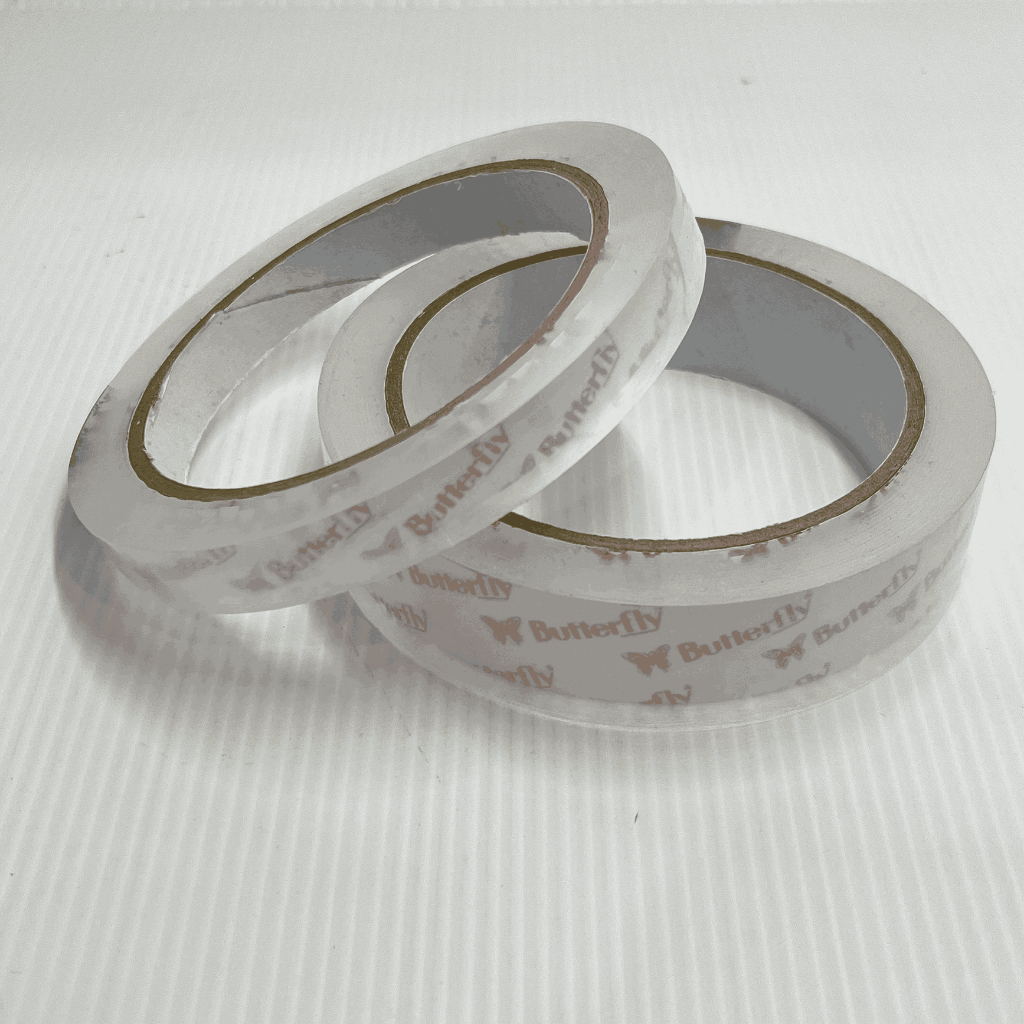 

BUTTERFLY Super Clear Tape 12mm x 65M - & 24mm x 65M Isolasi Bening