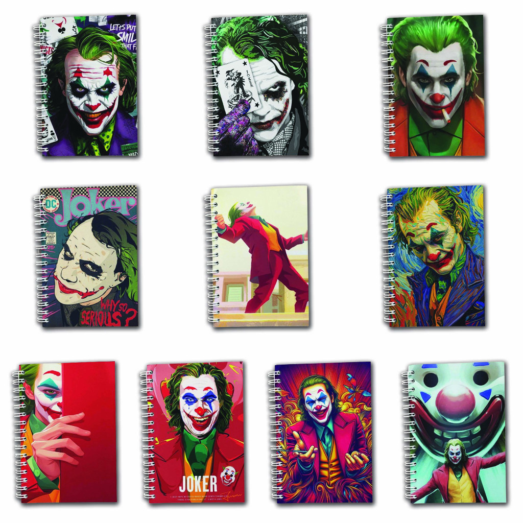 

Note Book Spiral Large (10 cm X 14 cm) Edisi Joker #2 / Notebook A6 Custom / Seminar Kit Surabaya