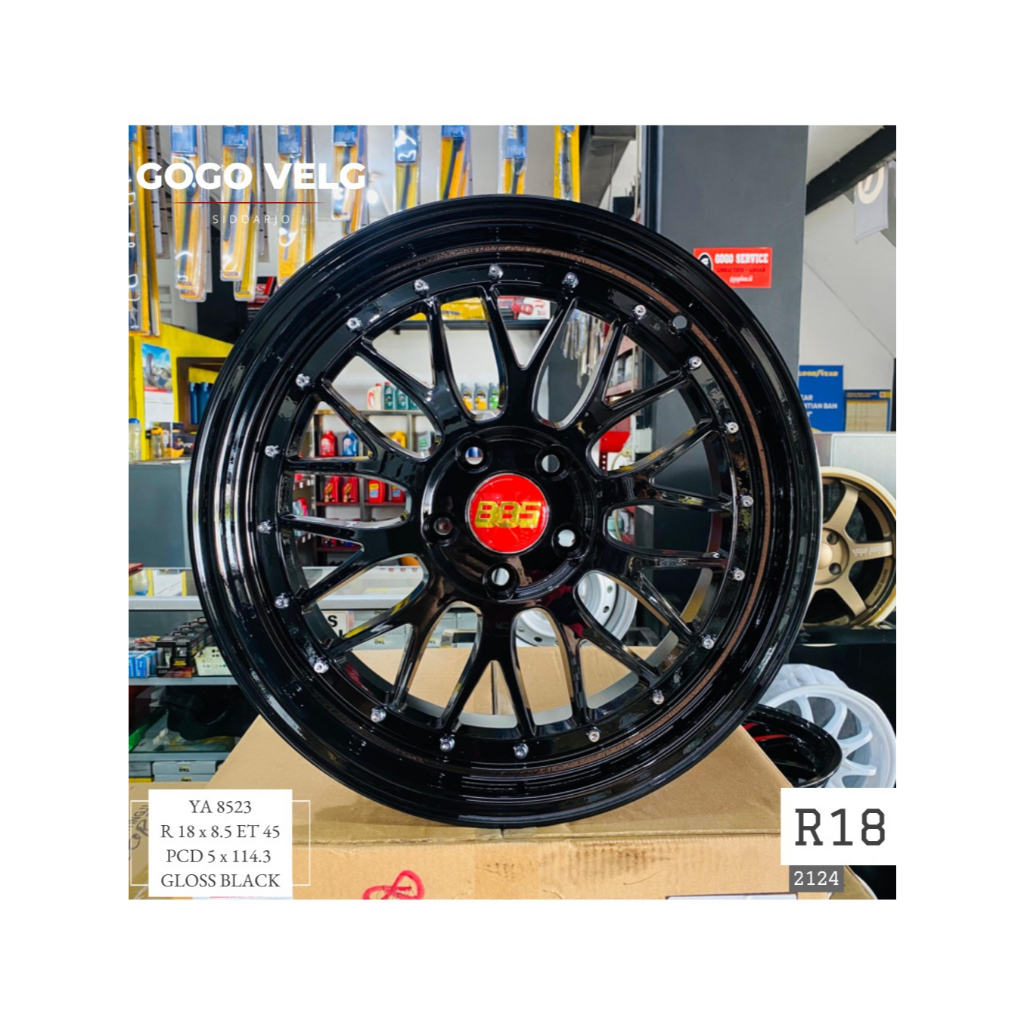 Velg Mobil R18 BBS LM PCD 5X114,3 Lebar 8,5 ET45 Innova Reborn Venturer Zenix HRV CRV BRV WRV Terios