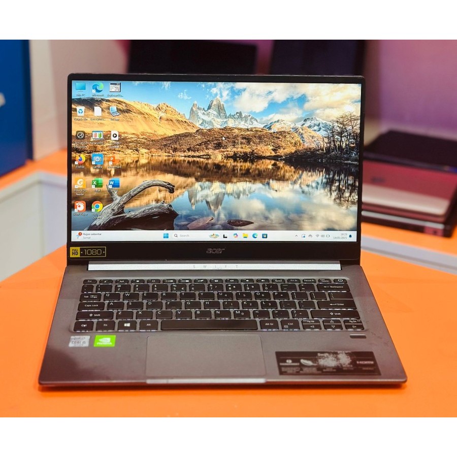 Gen tinggi Laptop Acer Swift SF314-57G Core i5 gen10 8gb/256gb