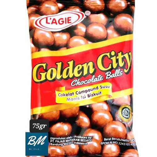 

Lagie Golden City Balls 75gr Chocolate Balls Bola Cokelat