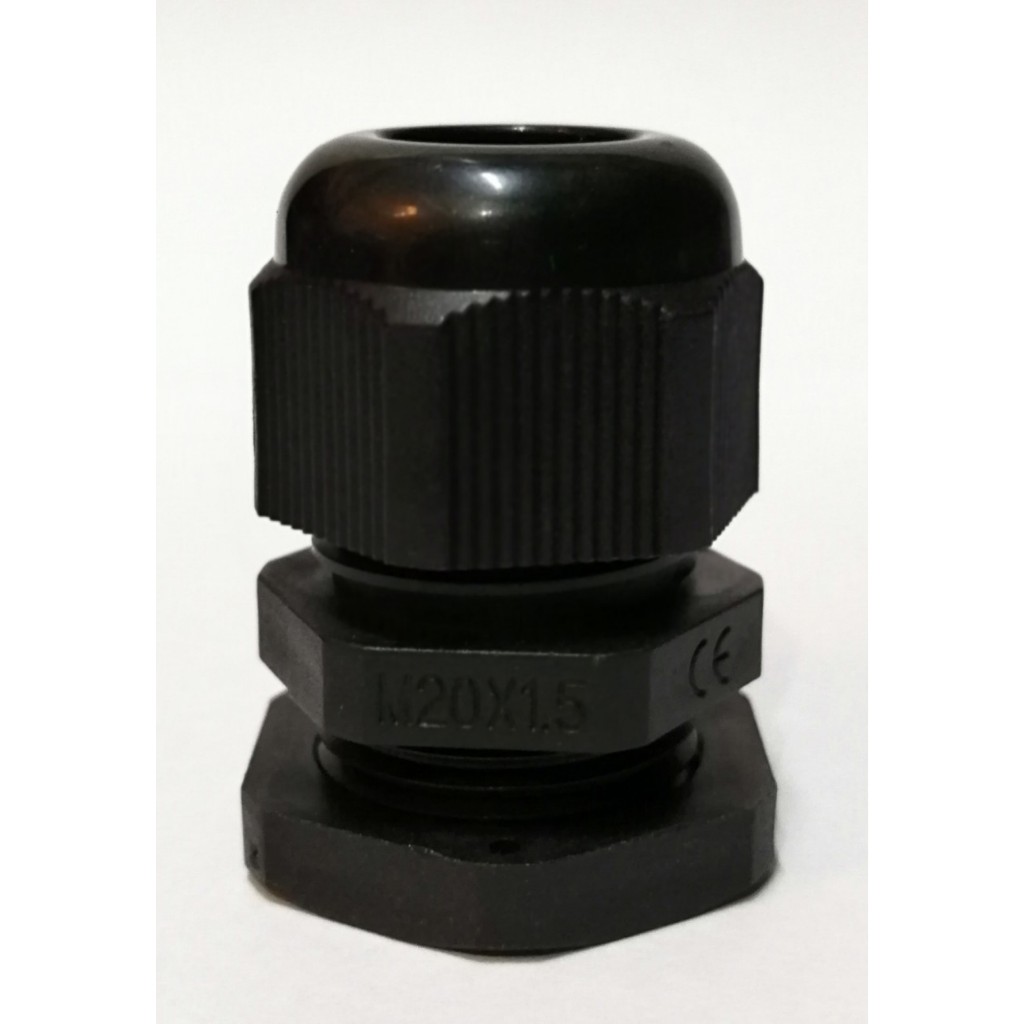 CABLE GLAND M20 pvc - Putih-hitam