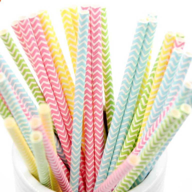 SEDOTAN KERTAS / PAPER STRAWS WARNA-WARNI  - Sedotan Kertas Paper Straw Sedotan Ramah Lingkungan Sed