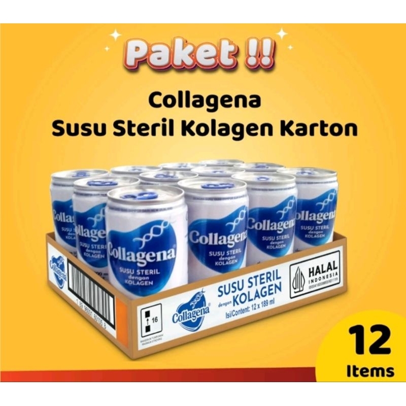 

Collagena Susu Kolagen Paket 1 Karton 12 Kaleng + BubbleWrap