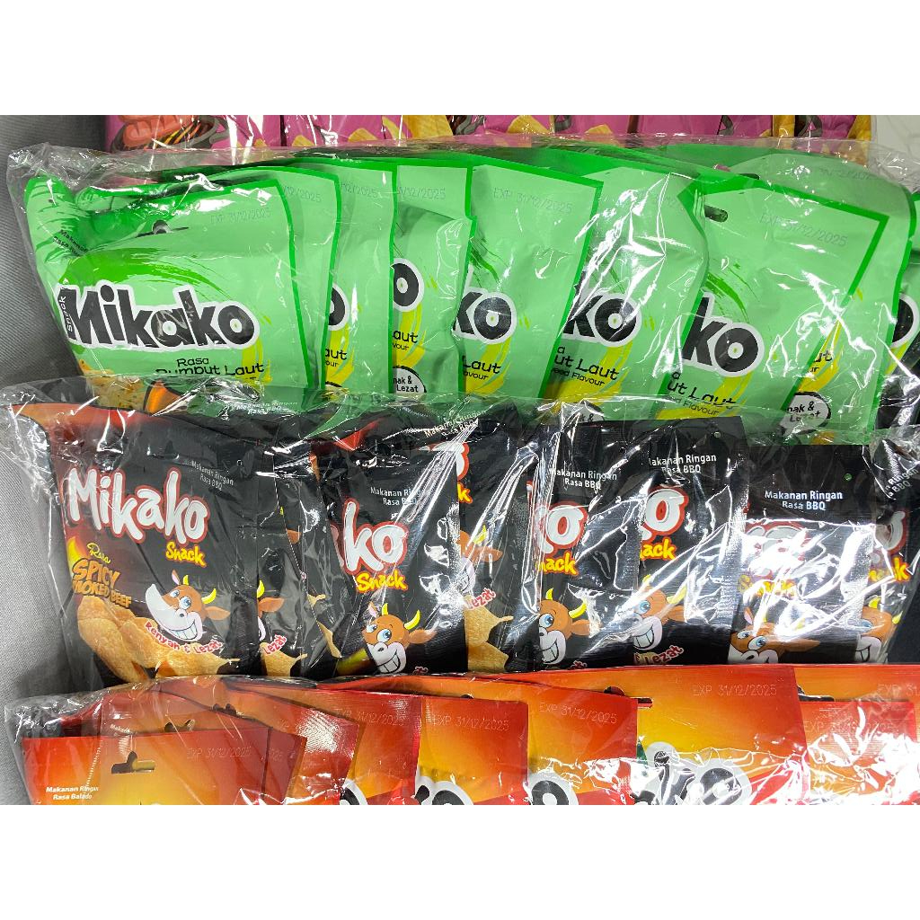 

MIKAKO SNACK 4 VARIAN 1 PACK 10 PCS