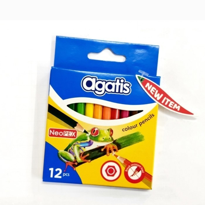 

Pensil Gambar AGATIS Neopex Hexagonal Pendek 12 Warna