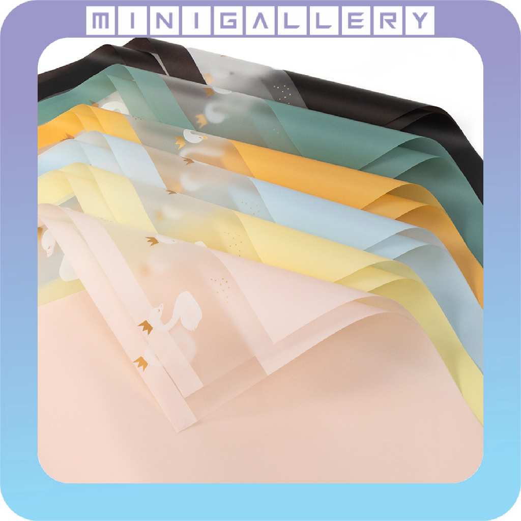 

Kertas Buket Motif Swan Cellophane Swan Transparan Cellophane Flower Wrapping Ecer KB6032