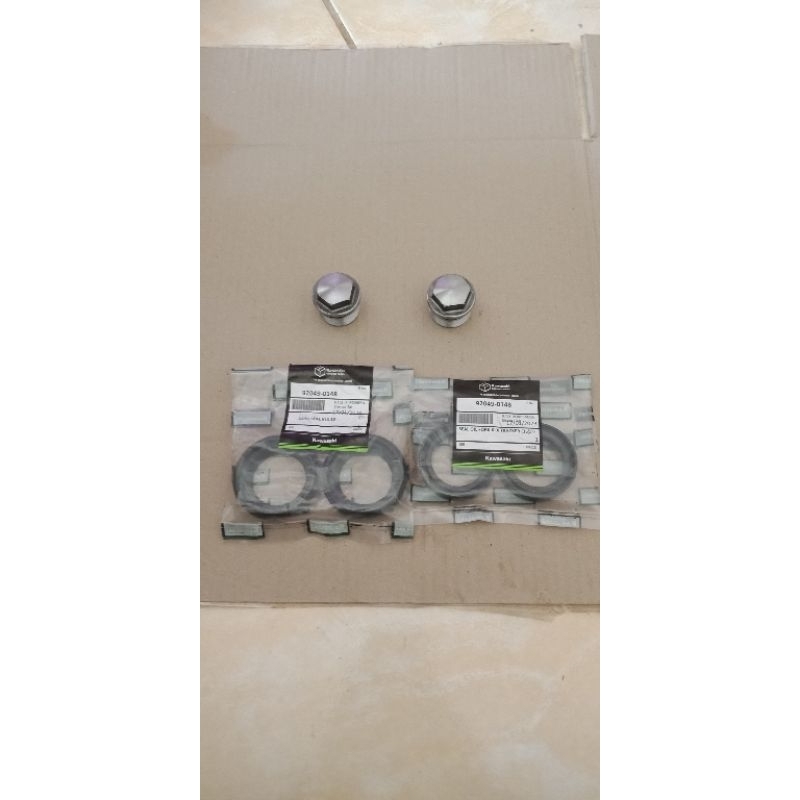 SIL SEAL SHOCK SHOCBREKER DEPAN TUTUP ABU SET KLX DTRACKER KLX BF USD plus Tutup As shock Depan