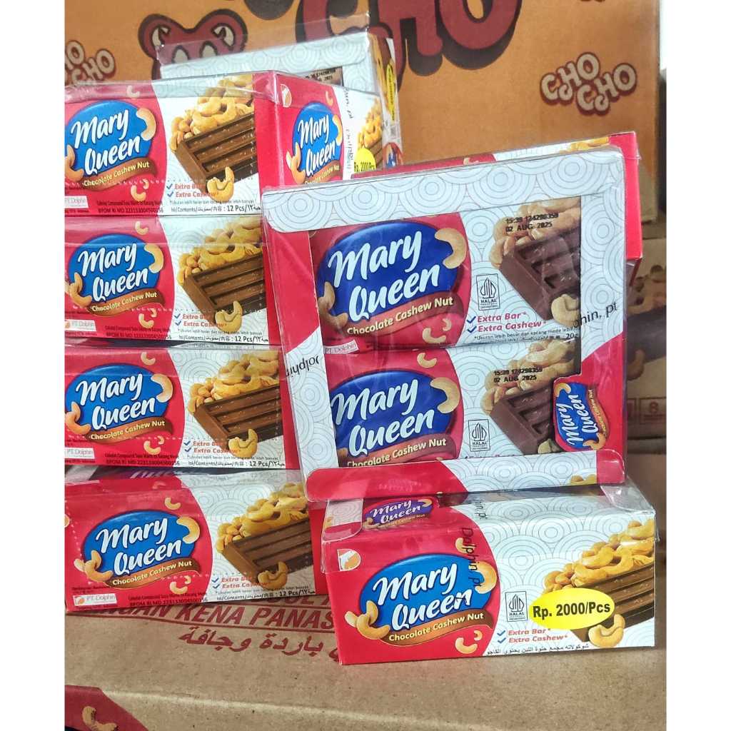 

Mary Queen Chocolate Chasew Nut 240 G / 12 Pcs @ 20G