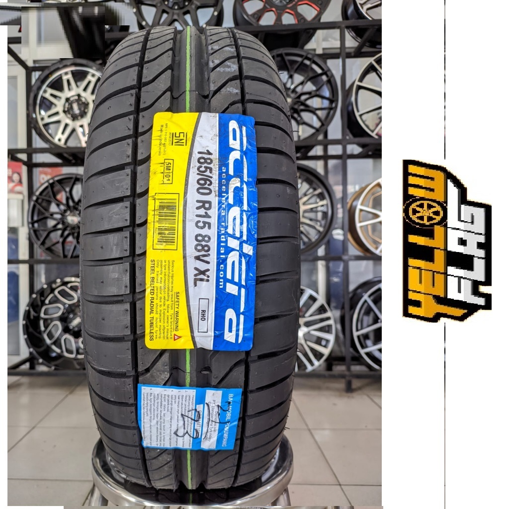 Ban Mobil Sytandar Yaris Bakpau Ring 15 Merk Accelera RHO 185 60 R15 Tubeless Murah