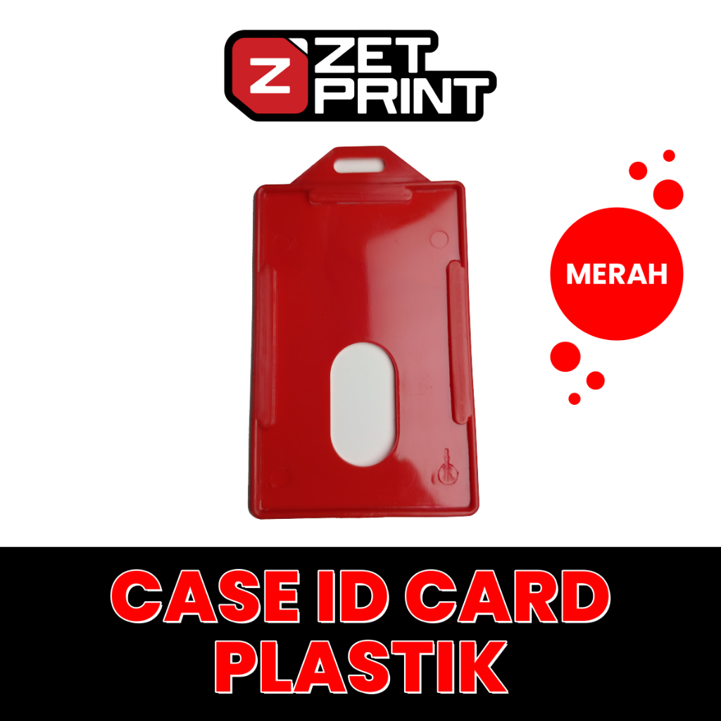 

Tempat Case Id Card Plastik Merah