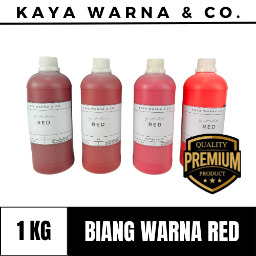 

Biang Warna RED Pigmen Tinta Sablon Waterbase Ink KAYA WARNA & CO. (1kg)