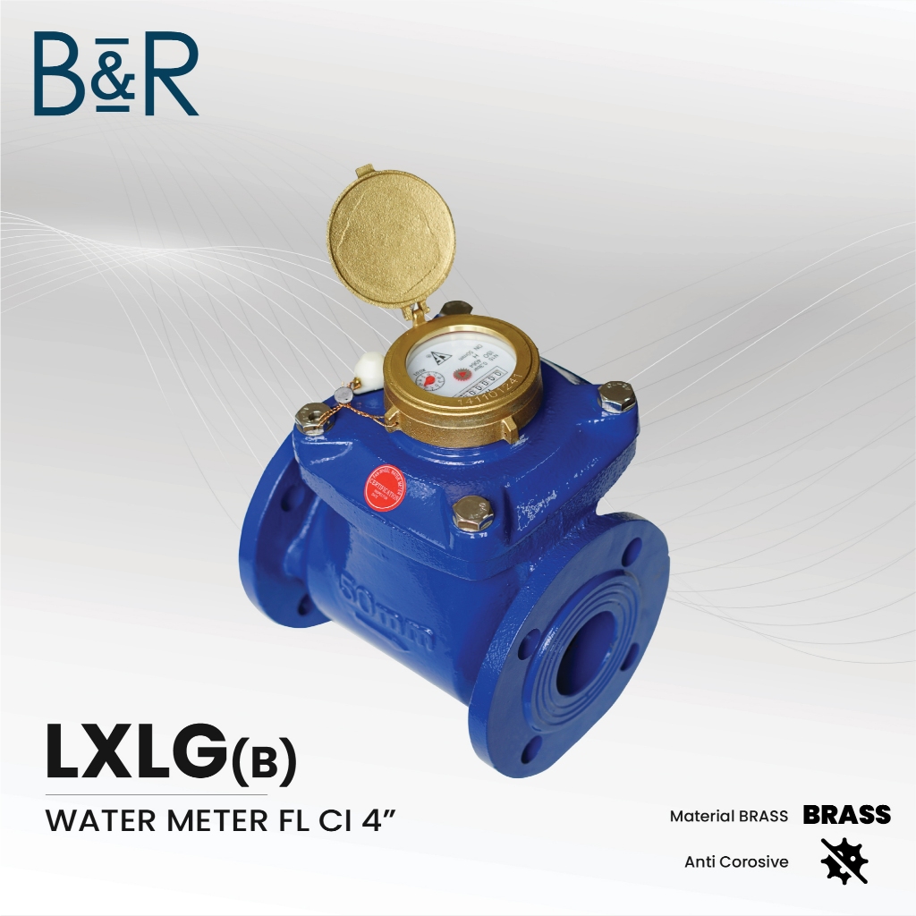 B&R Water Meter / Meteran Air / Flow Air Bersih LXLG(B) 4 Inch