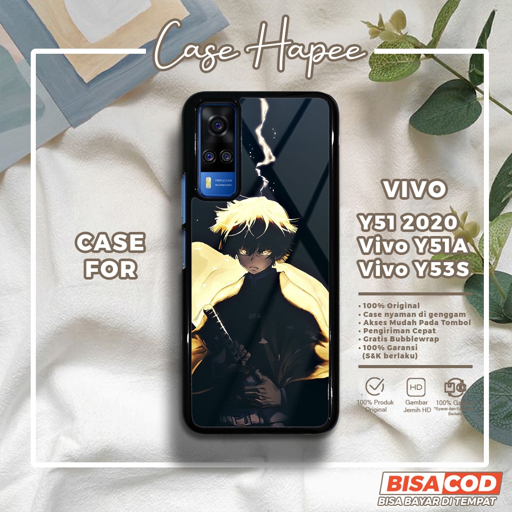 Case Vivo Y51 2020 Y51A Y53S Casing Vivo Y51 2020 Y51A Y53S [DMSL] Casehapee Case Glossy Case Aesthe