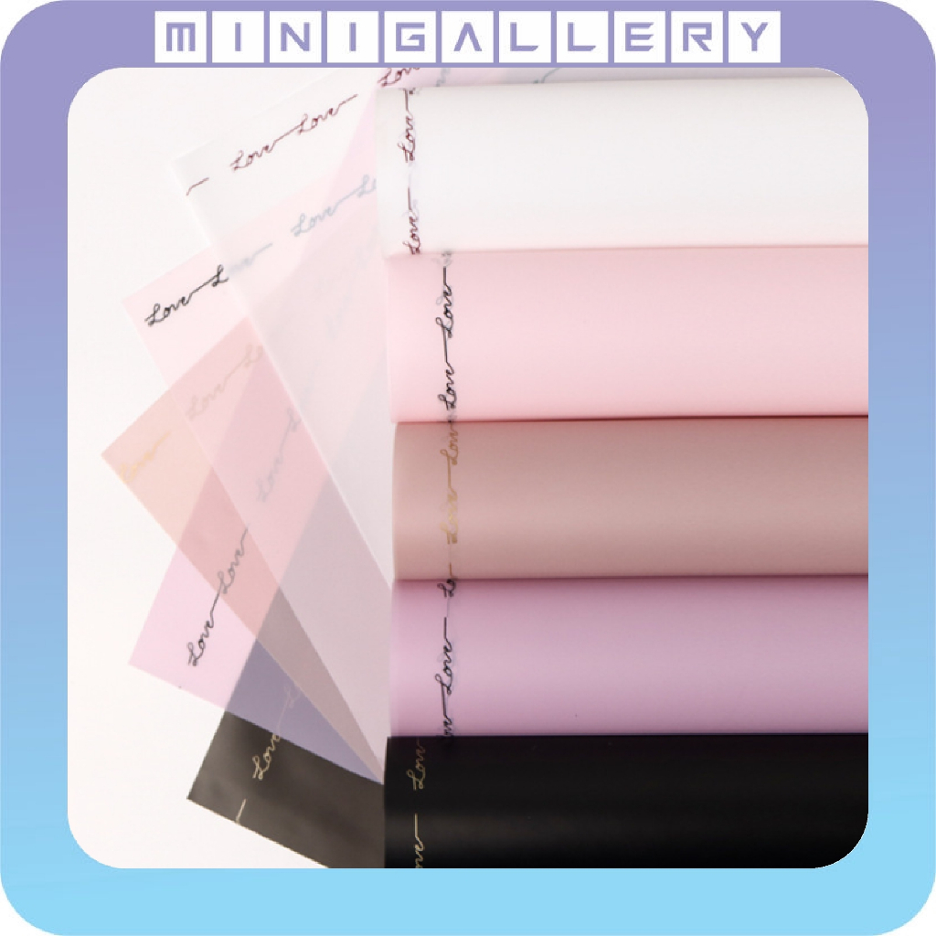 

Kertas Buket Motif Love Letter Border Cellophane Flower Wrapping Hand Bouquet KB6040