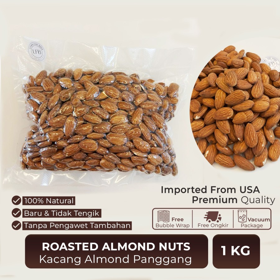 

Kacang Almond Panggang / Roasted Almond Nuts 1 KG