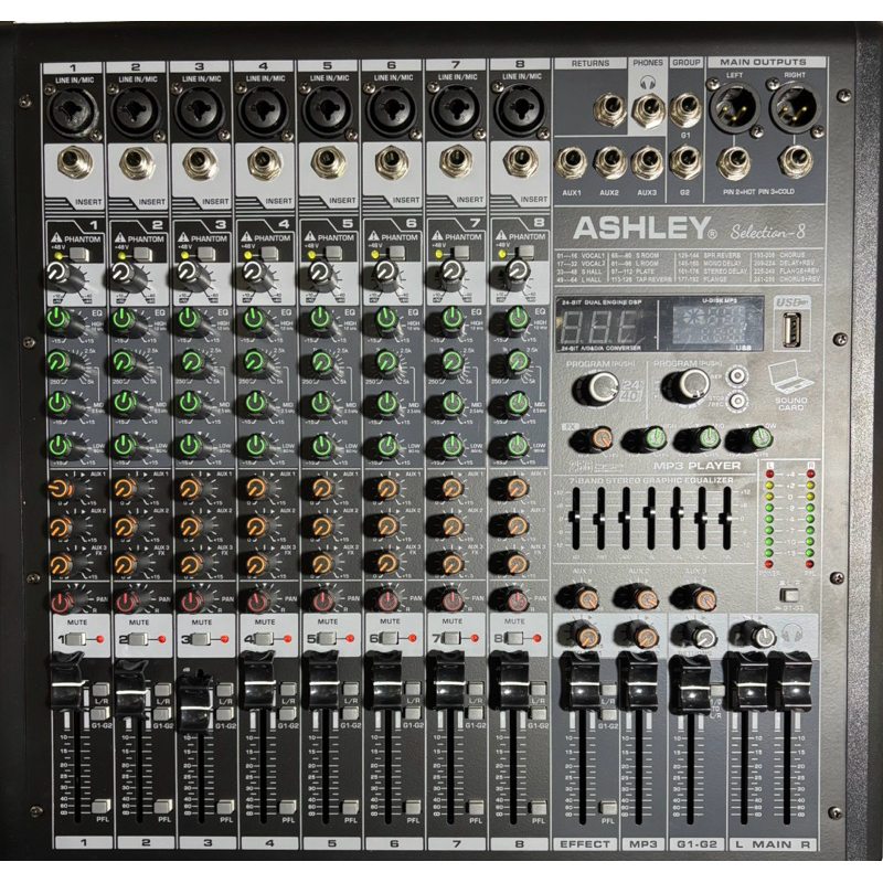 Mixer Audio Ashley Selection 8 8 Channel Original