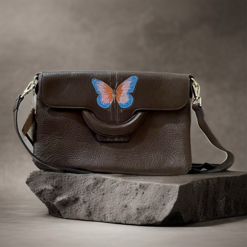 PIJUSHI Sling Bag Warna Coffee