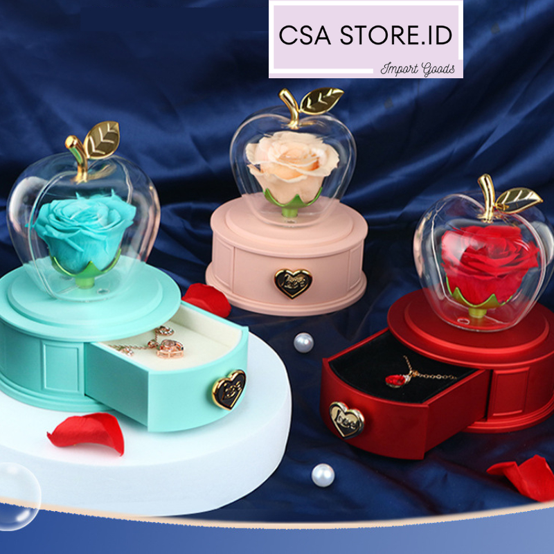 Bunga Mawar Hidden Jewelry Box Beauty And The Beast Rose Princess Rose Hadiah Unik Valentine Terbaru