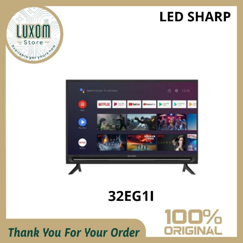 Led Sharp 32inch Android 32EG1I/Led Sharp/Led/Tv/Sharp/32inch