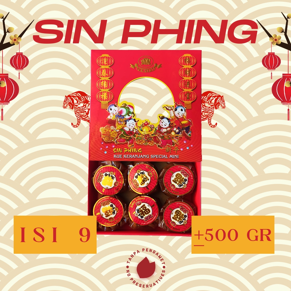 

Kue Keranjang Imlek Sin Phing Isi 9 MINI / Dodol Cina isi 9 MINI / Dodol Mini / Kue Dodol Cina HALAL