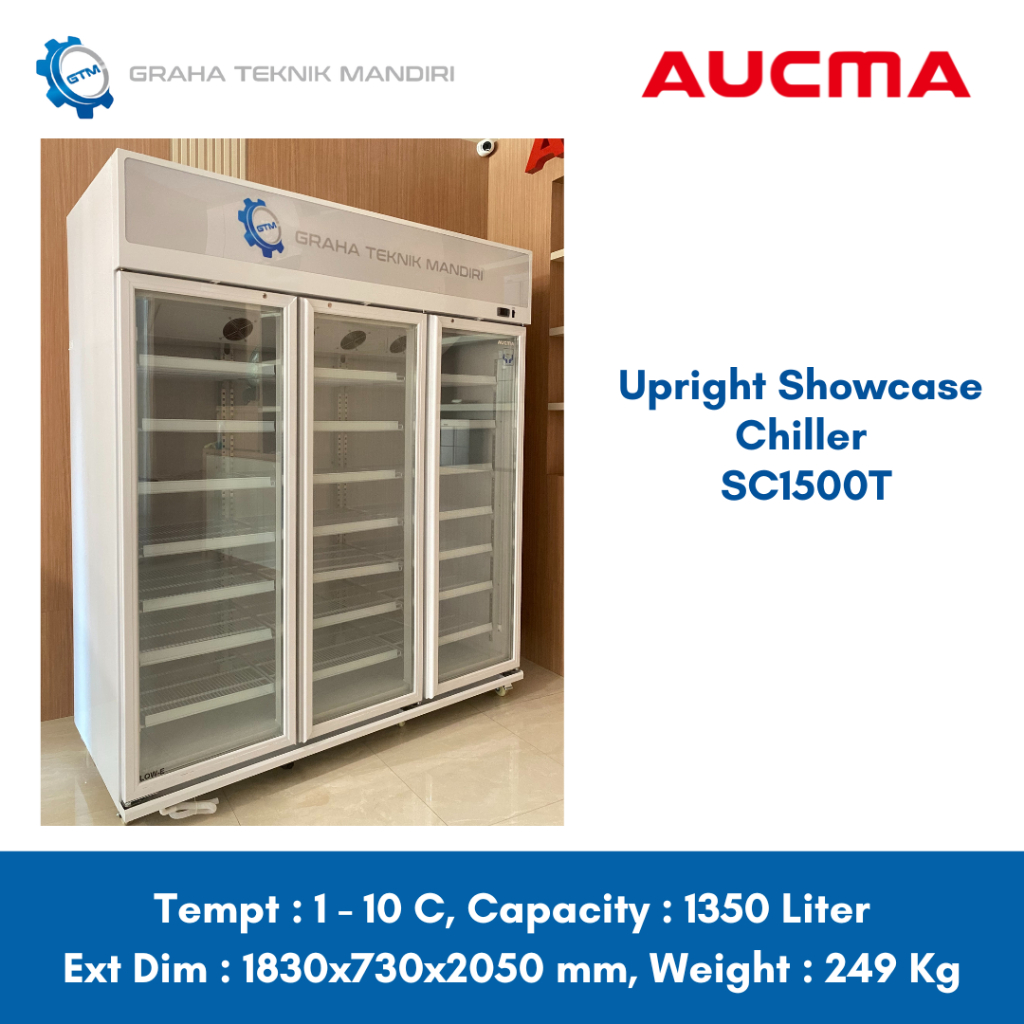 Upright Chiller Aucma SC1500T-SBID