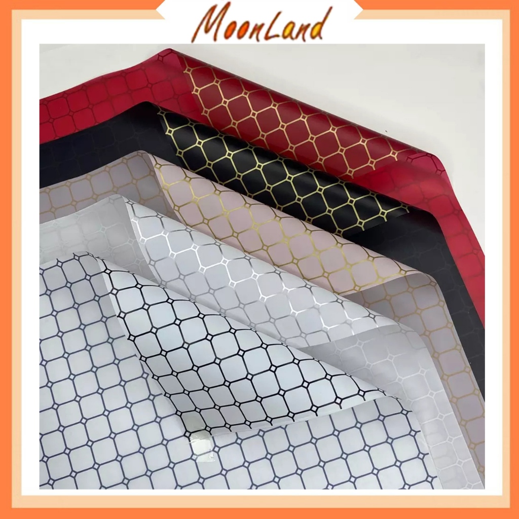 

kertas buket bunga motif kotak allover flower wrapping cellophane Kb6246