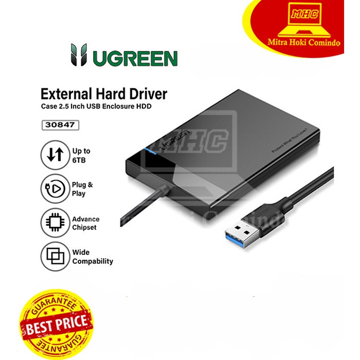 CASING HARDISK / HDD CASE USB 3.0 SATA UGreen PN 30847