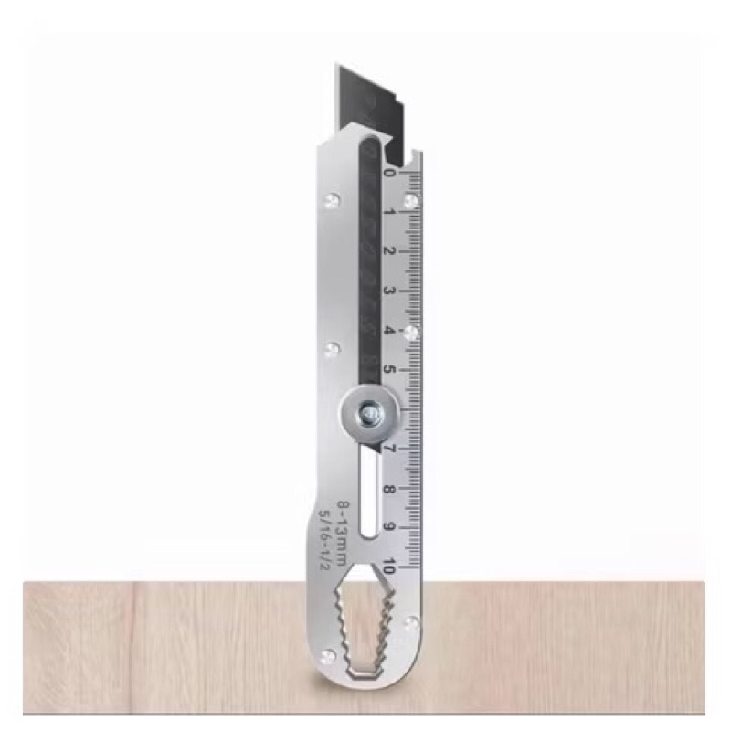 

DOM Cutter 9in1 Pisau Cutter Stainless Besar / Sliding Knife Cutting Tool / Alat Pemotong Kertas Pengencang Mur Pembuka Tutup Botol Multifungsi / Kater Pembuka Paket Super Tajam Tahan Karat