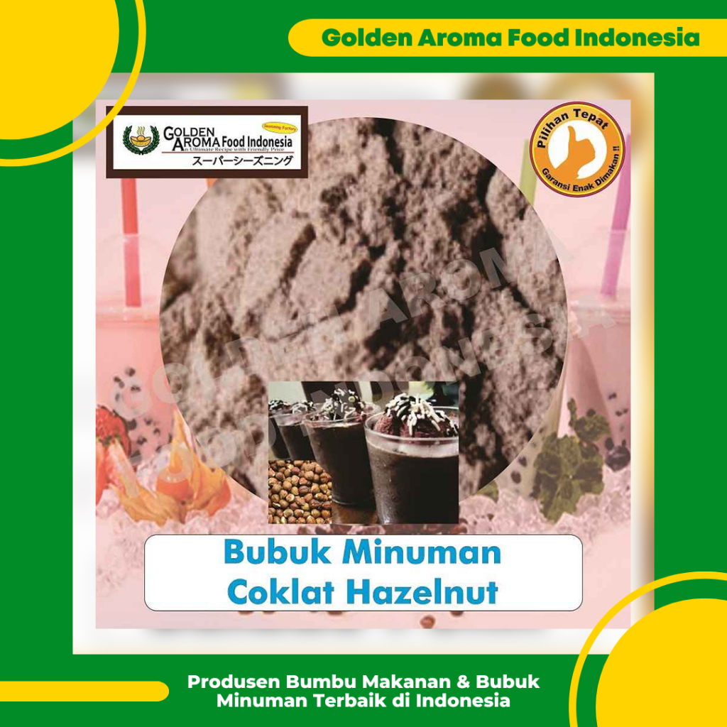 

Bubuk Minuman Coklat Hazelnut 1 Kg Cokelat Hazel Chocolate Drinking Powder Enak Murah Halal GAFI