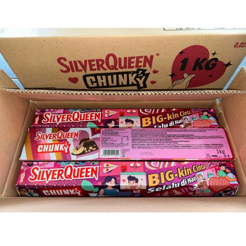 

SilverQueen Chunky Big-Kin Cinta Selalu di Hati 1 Kg