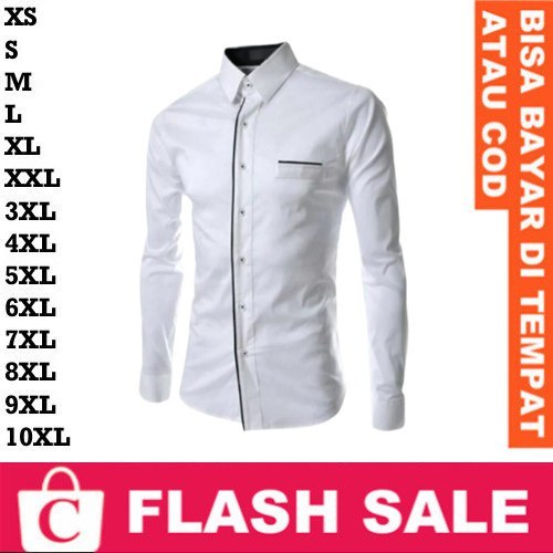 FortKlass FORTGLASS RISRUS SNOWSHOP CORATCORETUDIO Jumbo Big SIze Kemeja Pria Hem Cowok 1 Kantong Sa