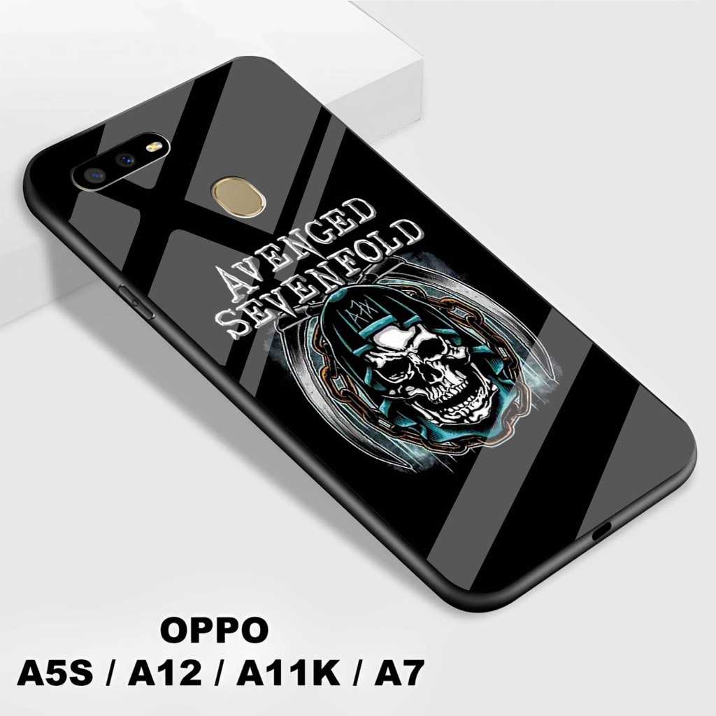 Softcase Kaca Kilau Oppo A5S / A12 / A7 / A11K - Softcase Kaca   Oppo A5S / A12 / A7 / A11K - Softca