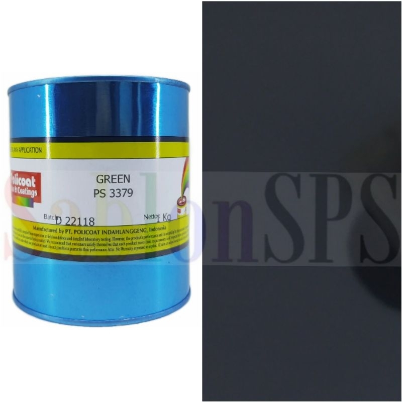 

POLICOAT PS GREEN 3379 CAT SABLON PVC BASIS MINYAK 1KG