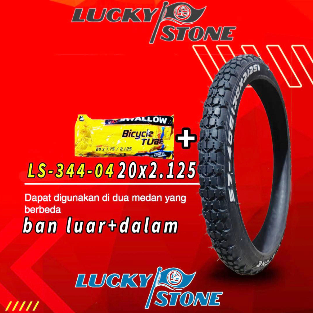 ban sepeda 20X1.25 lukystone ban sepeda bmx 20 inch cocok untuk sepeda bmx lipat minion