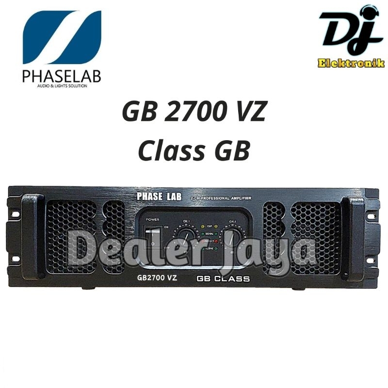 Power Amplifier Phaselab GB 2700 VZ / GB2700 VZ - 2 channel Phase Lab