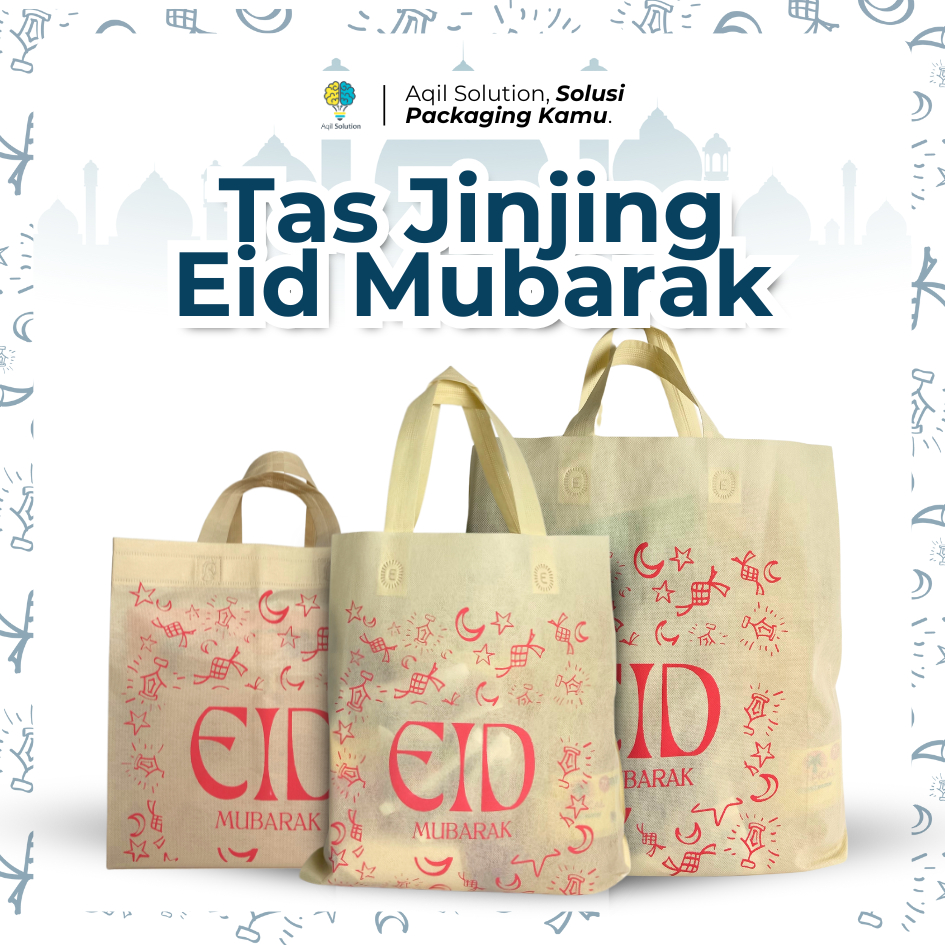 (10pcs) Tas Sembako THR / Tas hampers Spunbond, Toote bag, tas THR lebaran Lebaran Idul Fitri,