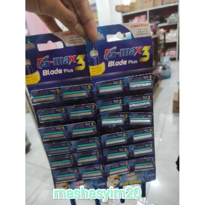Garuk 3 mata pisau G-max blade plus isi 24 biji