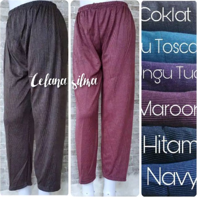 Lariiss TERLARIS LEGGING TERESA TEBAL PANJANG WANITA  Celamis Silma Jumbo Saku Kanan
