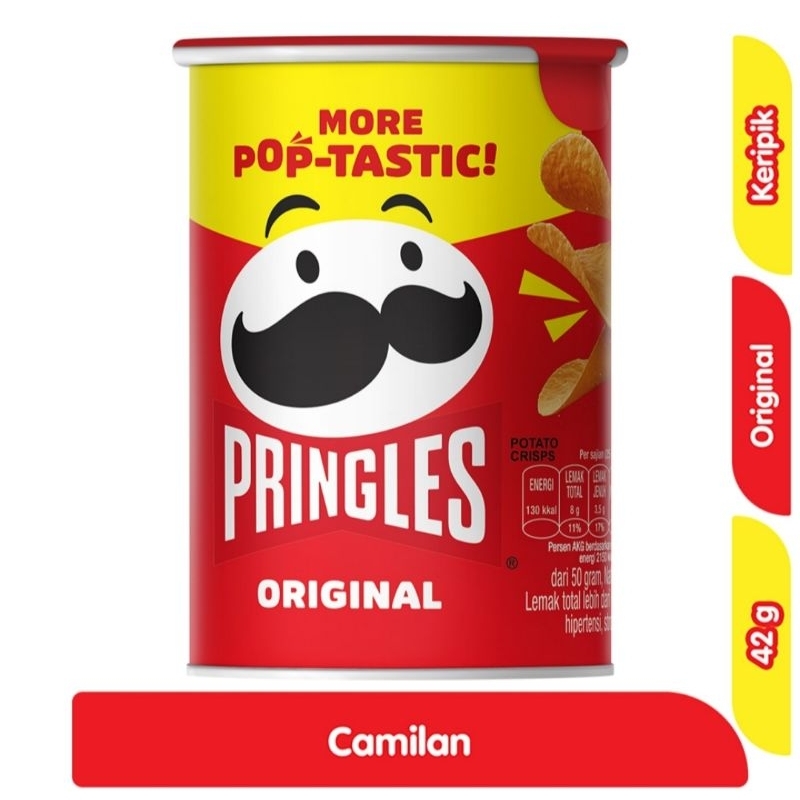 

Pringles Original Potato Crisps Camilan 42g