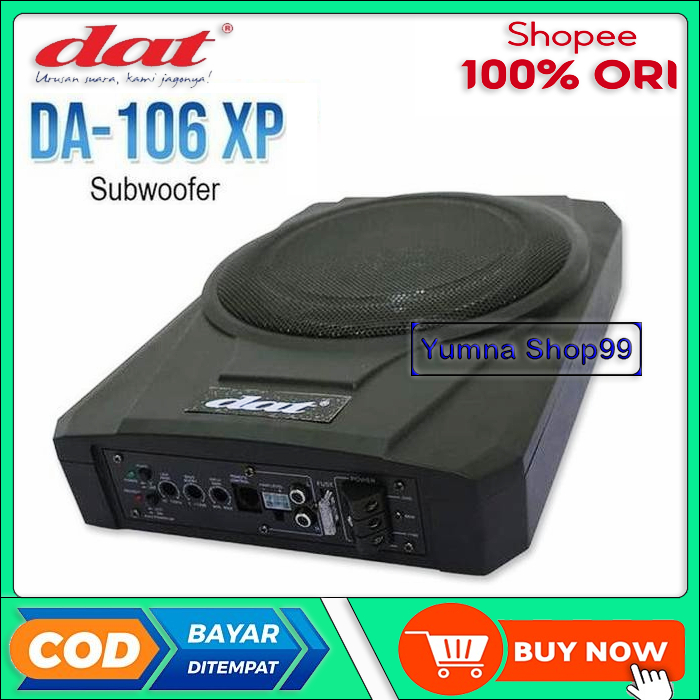 Subwoofer Kolong DAT DA-106XP Speaker Kolong Slim Underseat Subwoofer 10" Inch 400Watt