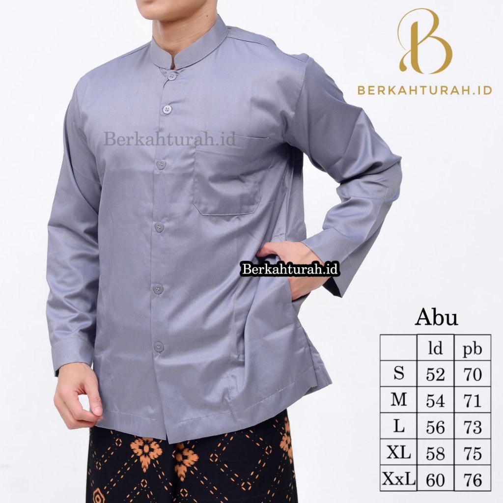 BAJU KOKO PRIA DEWASA SAKU SAMPING|KOKO HAIBAH LENGAN PANJANG|KOKO AMMU PRIA DEWASA