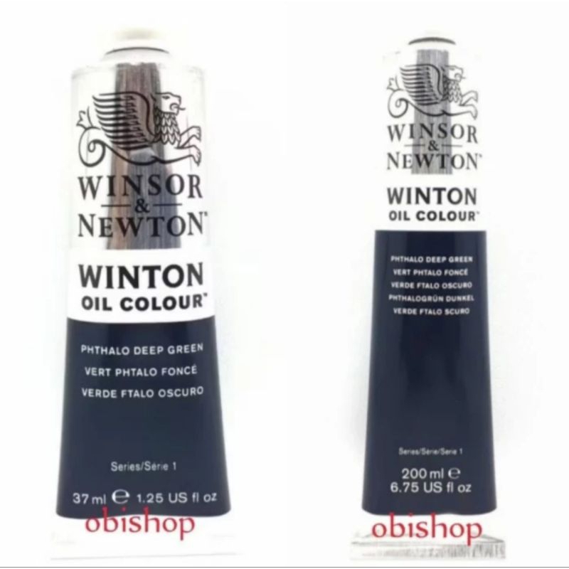 

Cat Minyak Winton Oil Colour 200ml / 37ml Phthalo Deep Green Winsor & Newton