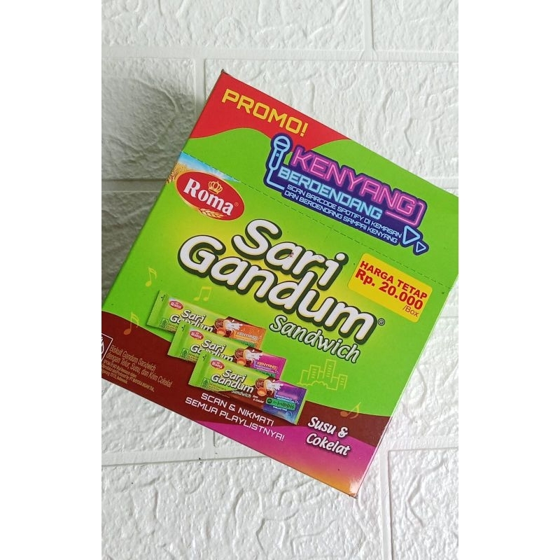 

Roma sari gandum box ECER 2000 isi 12 sachet @ 27 gram