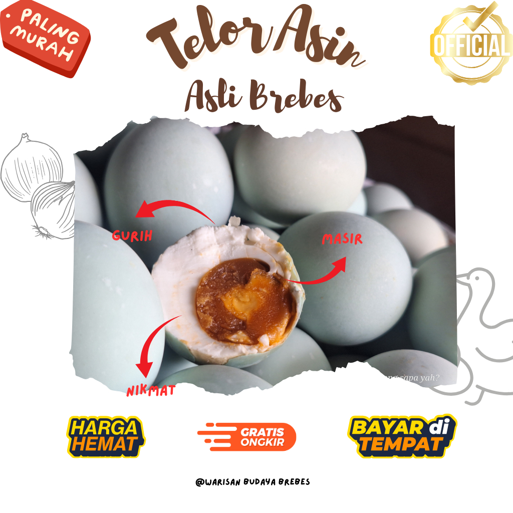 

TELOR ASIN REBUS & BAKAR GURIH MASIR ASLI BREBES TERMURAH!