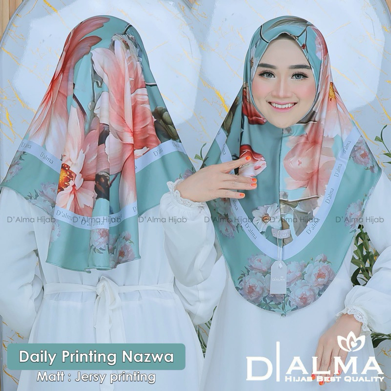 SALE HIJAB PRINTING NAURA / HIJAB INSTAN PRINTING / hijab instan