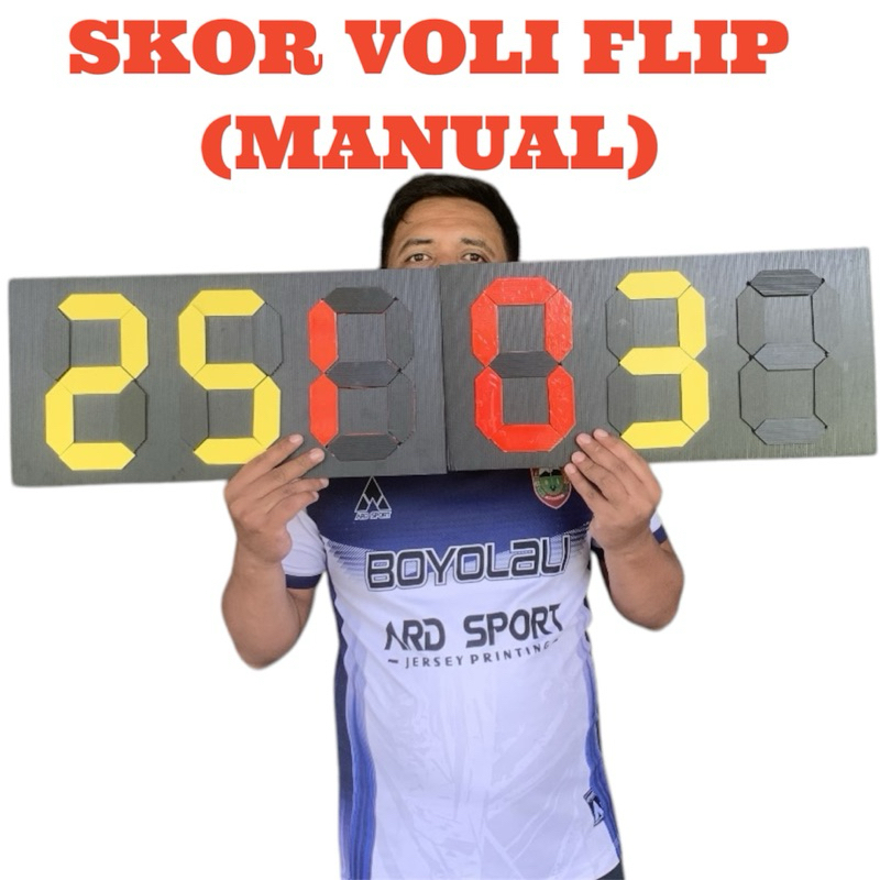 PAPAN SKOR BOLA VOLI (FLIP MANUAL)